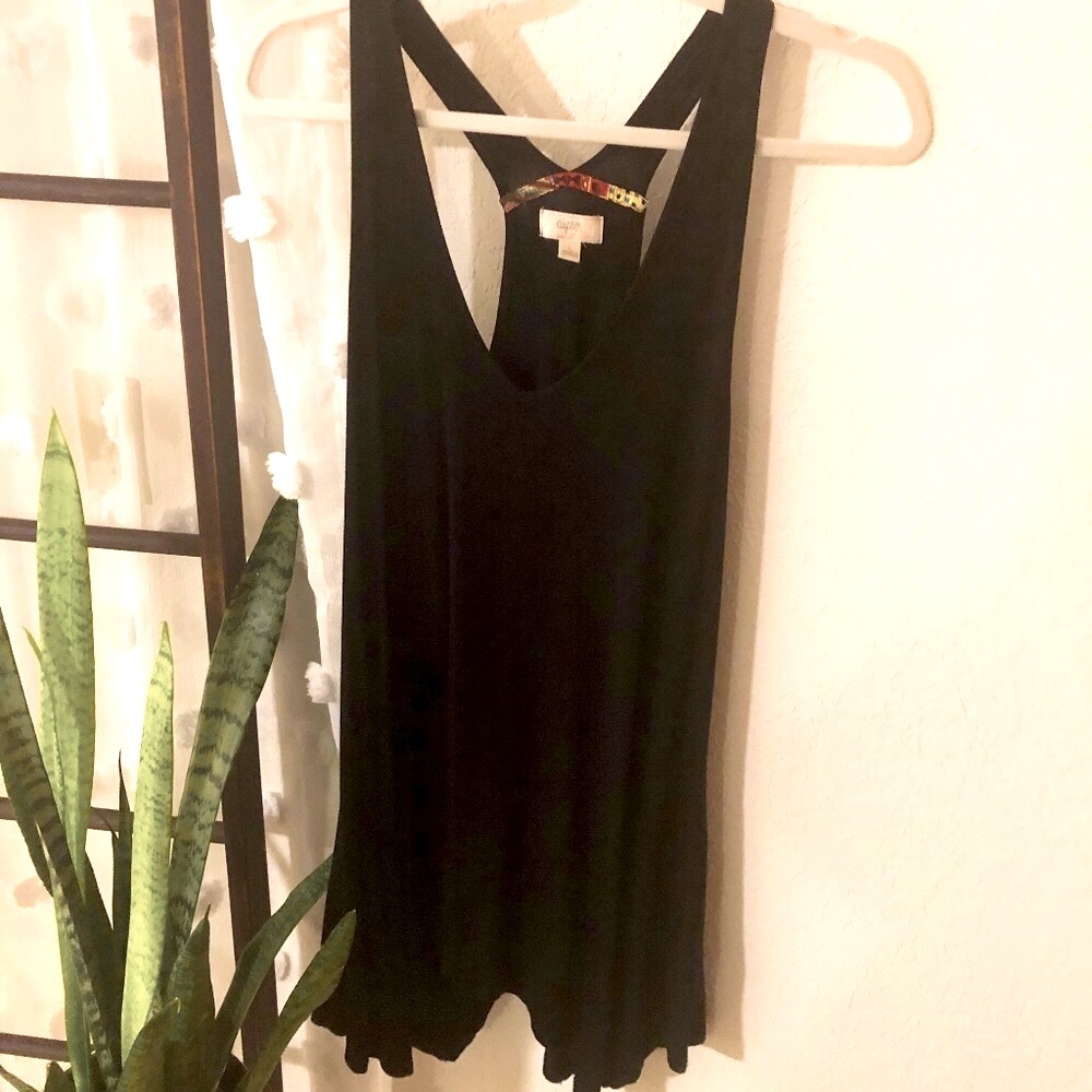 Cupid long racer back tank top L